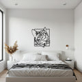 Cat Metal Wall Art, Modern Cat Face Metal Sculpture, Feline Home Wall Decor for Pet Lovers, Unique Cat Inspired Interior Accent