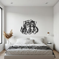 Cute Cat Wall Art, Metal Kitten Decor, Playful Cat Lover Gift for Modern Homes, Pet Inspired Wall Accent for Living Spaces and Bedrooms 5
