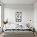 Line Art Woman Panel, Metal Face Outline Wall Art, Abstract Female Portrait, Modern Minimalist Decor, One Line Silhouette Sculpture