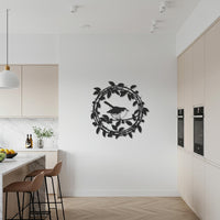 Bird Metal Wall Art, Nature Inspired Wall Decor, Nest and Tree Branch Wall Hanging, Rustic Metal Artwork, Gift for Home, Modern Wall Decor 1