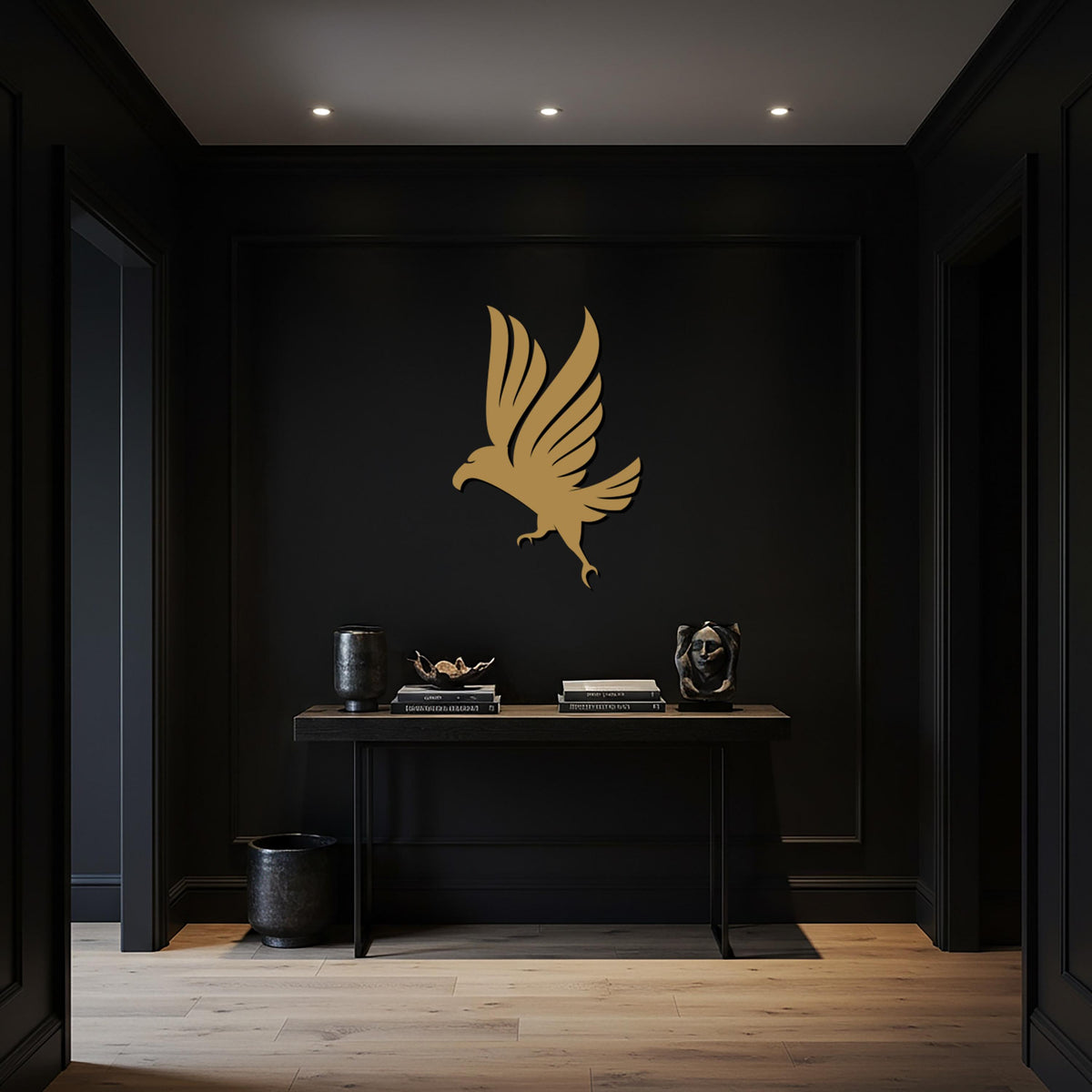 Eagle Metal Wall Art, Flying Bird Wall Decor, Modern Metal Wall Hanging, Nature Inspired Home Decoration, Gift for Wildlife Lovers