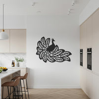 Peacock Metal Wall Art, Elegant Bird Wall Decor, Modern Metal Peacock Sculpture, Nature Inspired Wall Art for Living Room or Bedroom 6