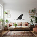 Shark Metal Wall Art, Modern Ocean Inspired Wall Decor, Nautical Sea Life Wall Sculpture, Minimalist Shark Design for Kitchen or Living Room