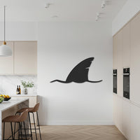 Shark Metal Wall Art, Modern Ocean Inspired Wall Decor, Nautical Sea Life Wall Sculpture, Minimalist Shark Design for Kitchen or Living Room 6