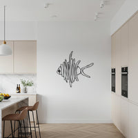 Fish Metal Wall Art, Nautical Inspired Wall Decor, Ocean Style Metal Fish Sculpture, Coastal Wall Accent for Kitchen, Living Room 6