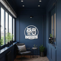 Owl Metal Wall Art, Customizable Bird Wall Decor, Rustic Owl Sculpture for Animal Lovers, Personalized Metal Accent for Unique Home Interior 3