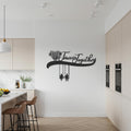 Forever Together Metal Wall Art, Romantic Couple on Swing Decor, Love-Inspired Metal Sculpture for Bedroom, Anniversary, or Wedding Gift