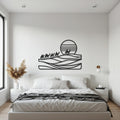 Desert Camel Caravan Metal Wall Art – Sunset Inspired Steel Wall Decor, Unique Boho Accent for Travel Lovers, Nomadic or Rustic Interiors