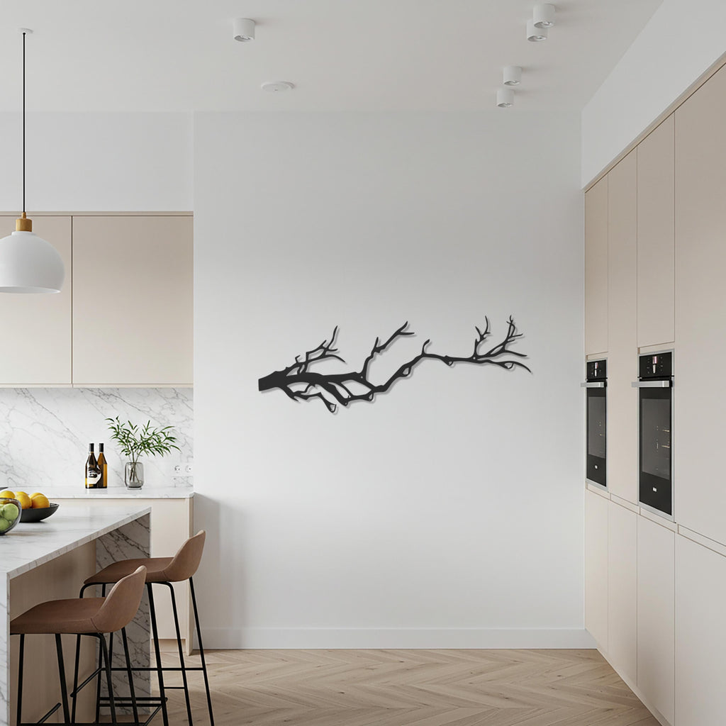 Tree Branch Metal Wall Art, Minimalist Nature Inspired Wall Decor, Modern Branch Sculpture for Rustic Homes, Farmhouse Style or Unique Gifts