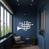 Music Metal Wall Art, Trumpet Inspired Music Lover Decor, Modern Metal Sculpture for Musicians, Jazz Enthusiasts or Creative Home Interiors 3