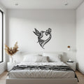 Dove Metal Wall Art, Peaceful Bird Silhouette Wall Decor, Modern Metal Sculpture for Nature Lovers, Elegant Accent for Home and Gift Idea