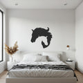 Horse Metal Wall Art, Modern Equine Silhouette Decor, Elegant Animal Inspired Steel Artwork for Living Room, Bedroom or Office Walls