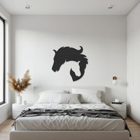 Horse Metal Wall Art, Modern Equine Silhouette Decor, Elegant Animal Inspired Steel Artwork for Living Room, Bedroom or Office Walls 1
