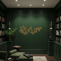 Branch Leaf Metal Wall Art, Modern Botanical Metal Decor, Minimalist Nature Inspired Steel Artwork, Elegant Gift for Plant and Home Lovers 4