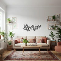 Branch Leaf Metal Wall Art, Modern Botanical Metal Decor, Minimalist Nature Inspired Steel Artwork, Elegant Gift for Plant and Home Lovers 5