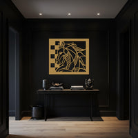 Horse Metal Wall Art, Abstract Horse Silhouette Steel Decor, Modern Equestrian Wall Accent, Unique Gift for Horse Lovers and Ranch Homes 2