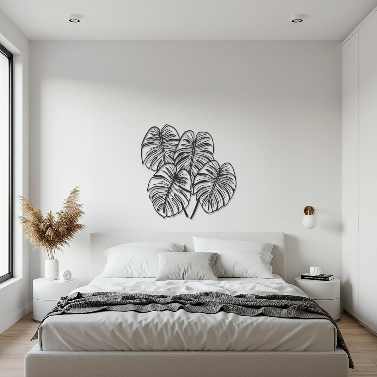 Monstera Leaf Metal Wall Art, Tropical Plant Steel Decor, Botanical Wall Hanging, Nature-Inspired Gift for Plant Lovers and Home Decor