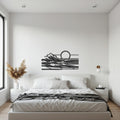 Ocean Wave Metal Wall Art, Minimalist Coastal Steel Wall Decor, Modern Nautical-Inspired Handmade Artwork for Beach House or Gift