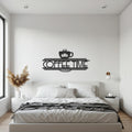 Coffee Time Metal Wall Art, Modern Café Inspired Steel Sign for Kitchen or Coffee Corner, Minimalist Home Decor and Barista Gift Idea