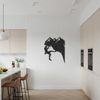 Mountain Climber Metal Wall Art, Adventure Inspired Steel Wall Decor for Outdoor Lovers, Hiking Enthusiasts and Unique Sporty Gift Idea 6