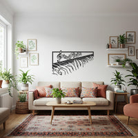 Piano Keys Metal Wall Art, Abstract Music Inspired Steel Artwork, Modern Musician Gift, Elegant Black Metal Decor for Creative Interiors 4
