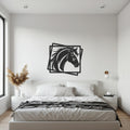 Horse Metal Wall Art, Modern Animal Sculpture, Equestrian Home Decor, Rustic Horse Head Wall Hanging, Contemporary Farmhouse Decoration