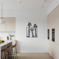 Giraffe Metal Wall Art, Safari Animal Decor, Funny Giraffe Silhouette, Modern Metal Artwork, Unique Safari Wall Accent for Home