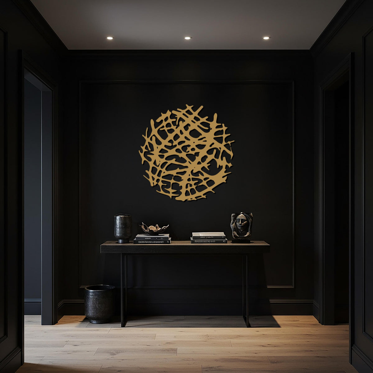 Abstract Metal Wall Art, Round Geometric Wall Sculpture, Modern Minimalist Circle Design for Stylish Homes, Artistic Office or Gift Idea