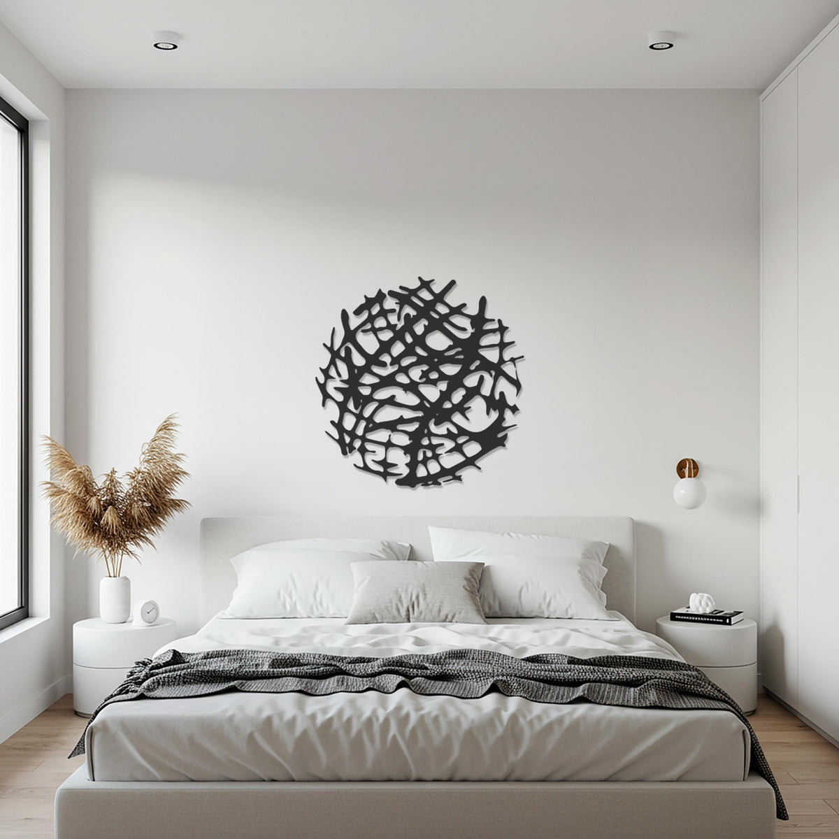 Abstract Metal Wall Art, Round Geometric Wall Sculpture, Modern Minimalist Circle Design for Stylish Homes, Artistic Office or Gift Idea