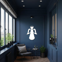 Metal Sign, Angel Wall Decor, Modern Gift, Minimalist Gift, Guardian Angel Art, Hallway Decor, Living Room Decor, Religious Gift 2