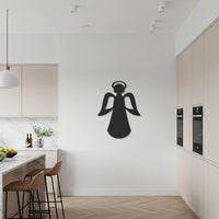 Metal Sign, Angel Wall Decor, Modern Gift, Minimalist Gift, Guardian Angel Art, Hallway Decor, Living Room Decor, Religious Gift 6