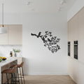 Bird Wall Art, Metal Tree Branch Decor, Modern Gift, Nature Wall Sign, Minimalist Home Decoration, Artistic Metal Wall Sculpture