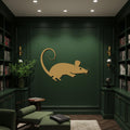 Mouse Metal Wall Art, Minimal Animal Silhouette Decor, Modern Rat Wall Sculpture, Playful Metal Artwork, Contemporary Home Accent