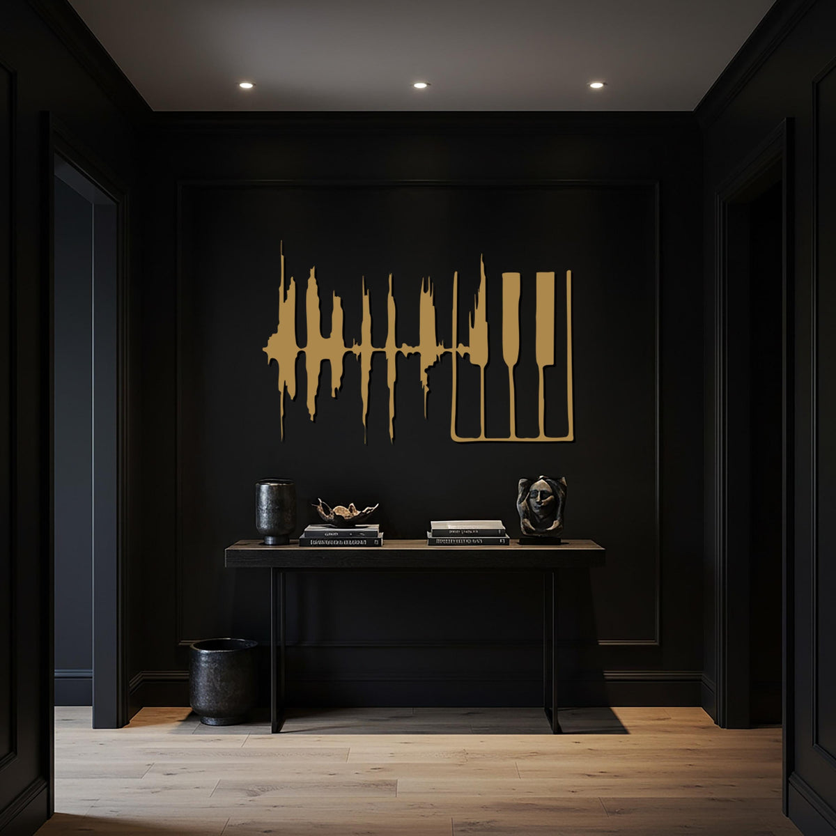 Piano Sound Wave Wall Art, Metal Wall Sign, Music Wall Decor, Metal Artwork, Soundwave Art Sign, Modern Musician Gift, Minimalist Music Art