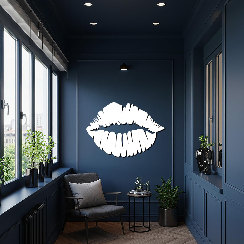 Lips Metal Wall Art, Sexy Lip Wall Decor, Modern Wall Sculpture, Bold Art Piece, Bedroom Decor, Feminine Gift, Home Aesthetic Gift