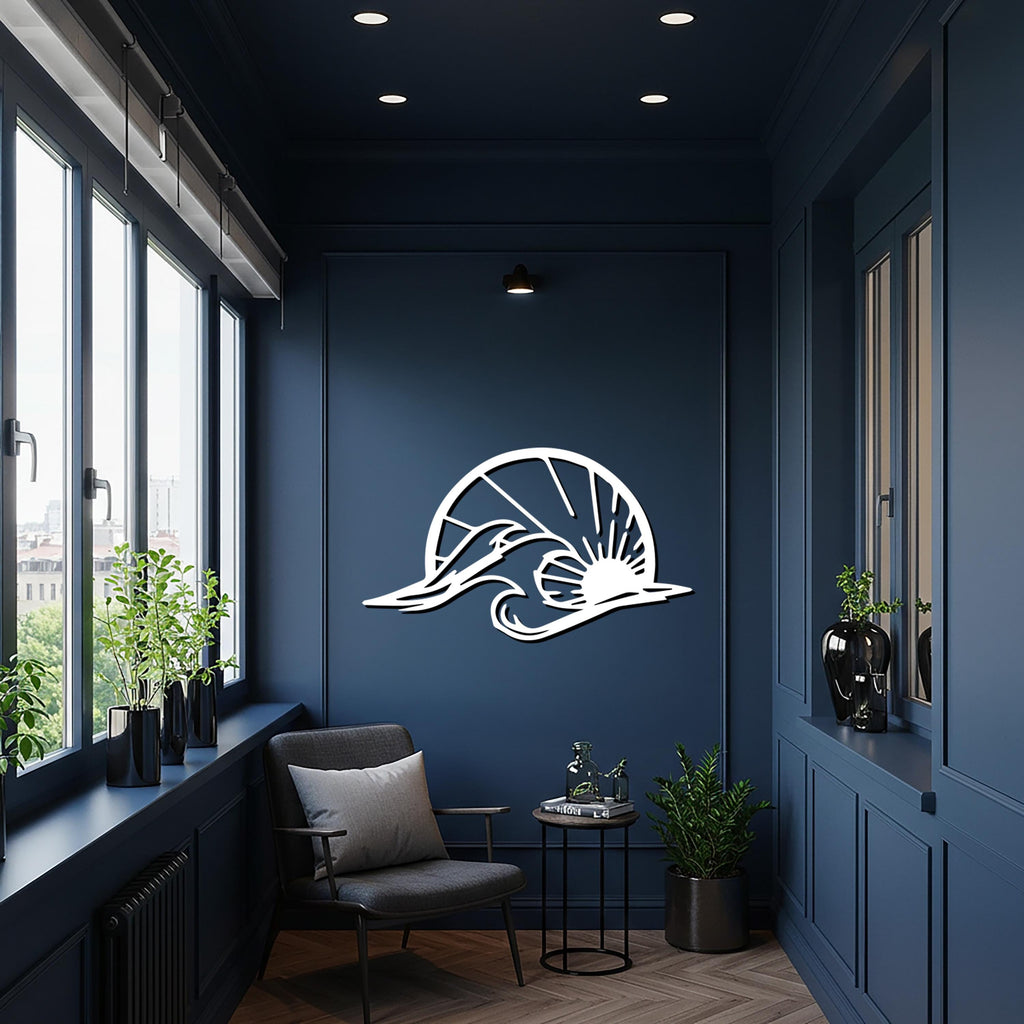 Ocean Wave Wall Art, Beach  Wall Decor, Coastal Home Decor, Nautical Wall Sign, Sea Wall Decor, Metal Sign, Housewarming Gifts