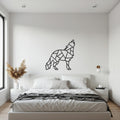 Geometric Sign, Metal Wall Art, Wolf Wall Art, Howling Wolf Decor, Bedroom Decor,, Living Room Decor, New Home Gift, Animal Lovers Gift