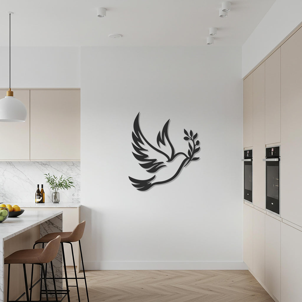 Dove Wall Art, Peace Bird Metal Sign, Minimalist Wall Decor, Modern Home Accent, Spiritual Wall Art, Nature Inspired Decoration
