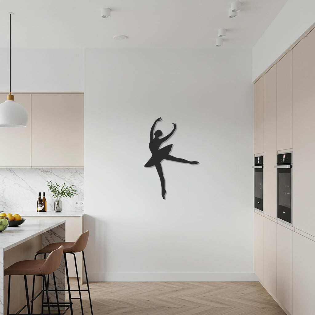 Metal Wall Sign, Ballerina Wall Art, Modern Decor, Dance Decor, Ballet Dancer Silhouette, Home Gym Decor, Dancer Gift, Dance Lover Gift