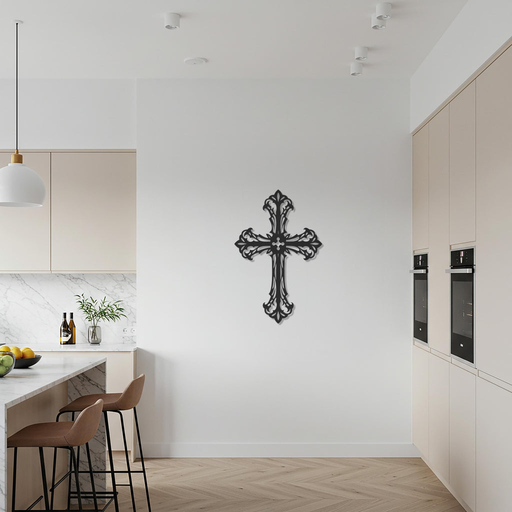 Cross Wall Art, Metal Wall Art, Christian Wall Decor, Religious Gift, Metal Cross Sign, Inspirational Decor, Faith Gift, Church Gift