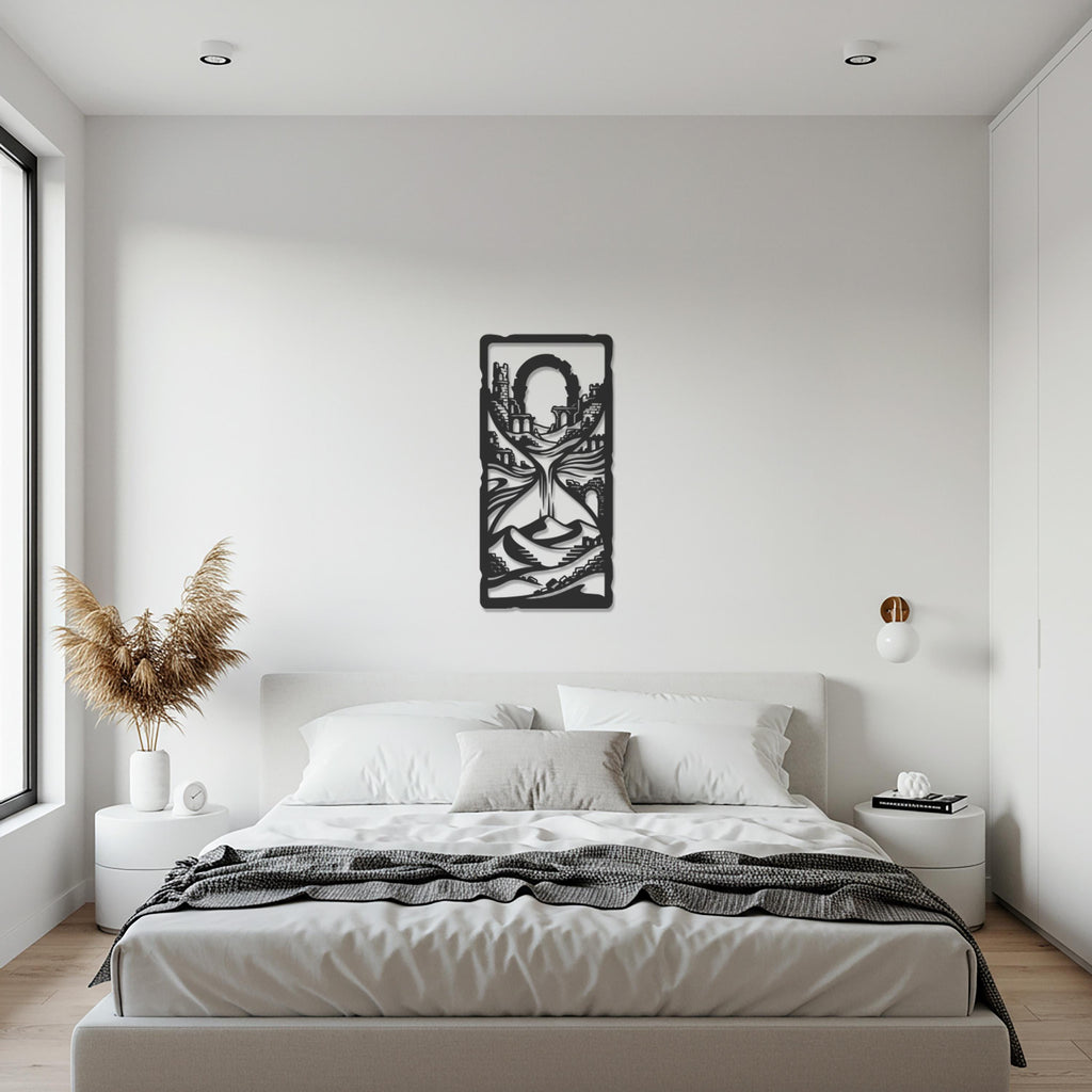 Desert Landscape Metal Wall Art, Arch Wall Decor, Middle Eastern Wall Sculpture, Modern Metal Wall Art, Boho Home Accent, Travel Gift