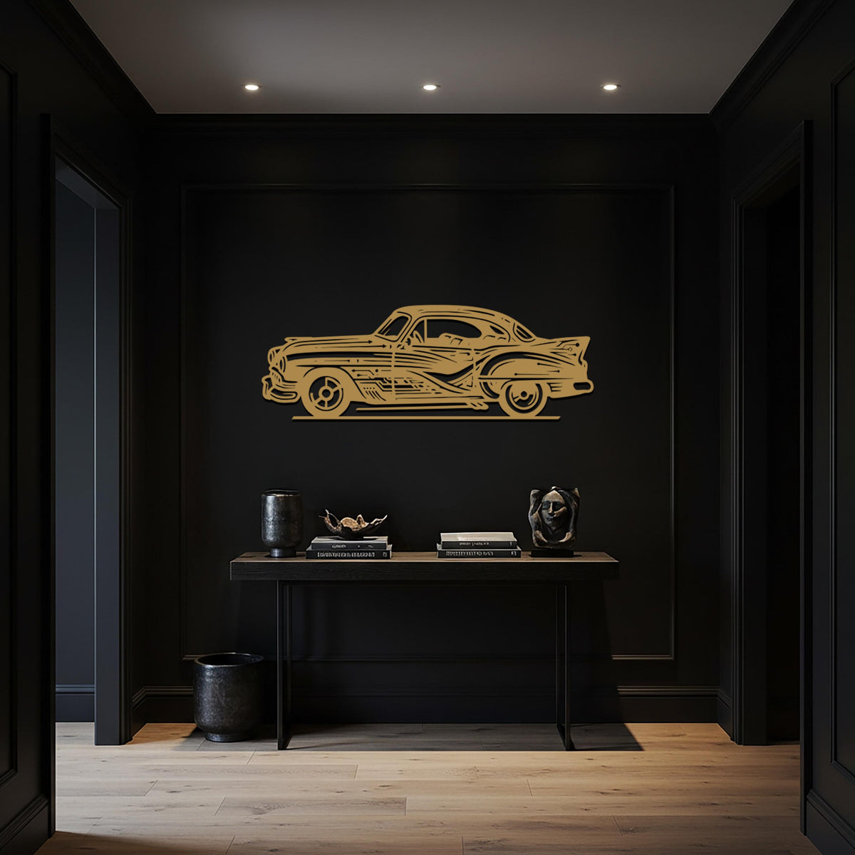 Classic Car Metal Wall Art, Vintage Car Wall Decor, Classic Automobile Sculpture, Garage Wall Decor, Man Cave Decor, Automotive Gift