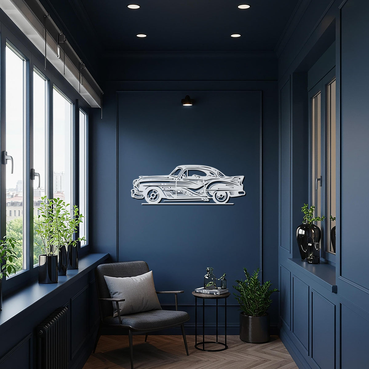 Classic Car Metal Wall Art, Vintage Car Wall Decor, Classic Automobile Sculpture, Garage Wall Decor, Man Cave Decor, Automotive Gift