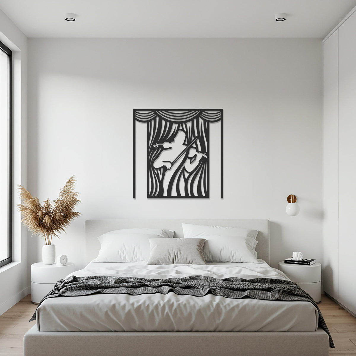 Abstract Woman Metal Wall Art, Female Portrait Wall Decor, Modern Line Art, Minimalist Face Decor, Boho Living Room Wall Art, Home Gift